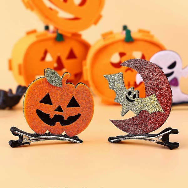 Halloween hårklämmor Lurrose hårnålar för festbruk 6-pack