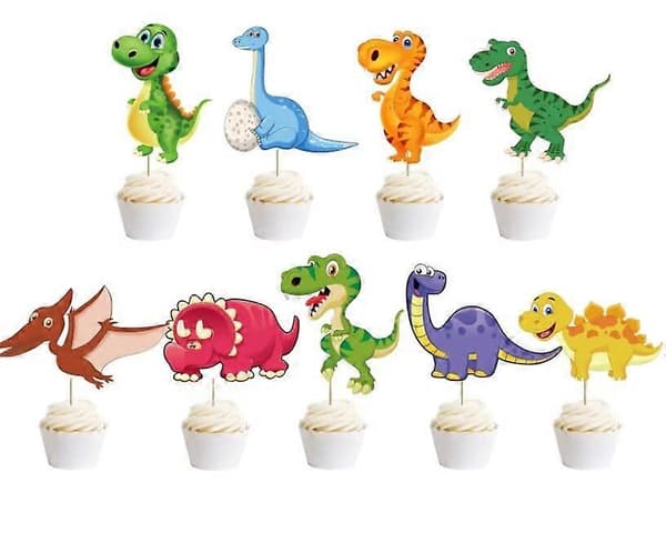 Dinosaur fødselsdagsbanner tema
