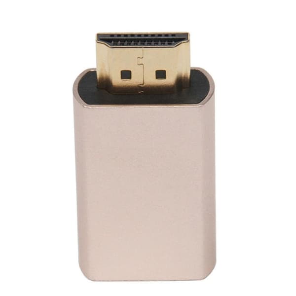 2x HDMI-låseskærmssignalholder KVM HDMI2.0 virtuel adapterstik