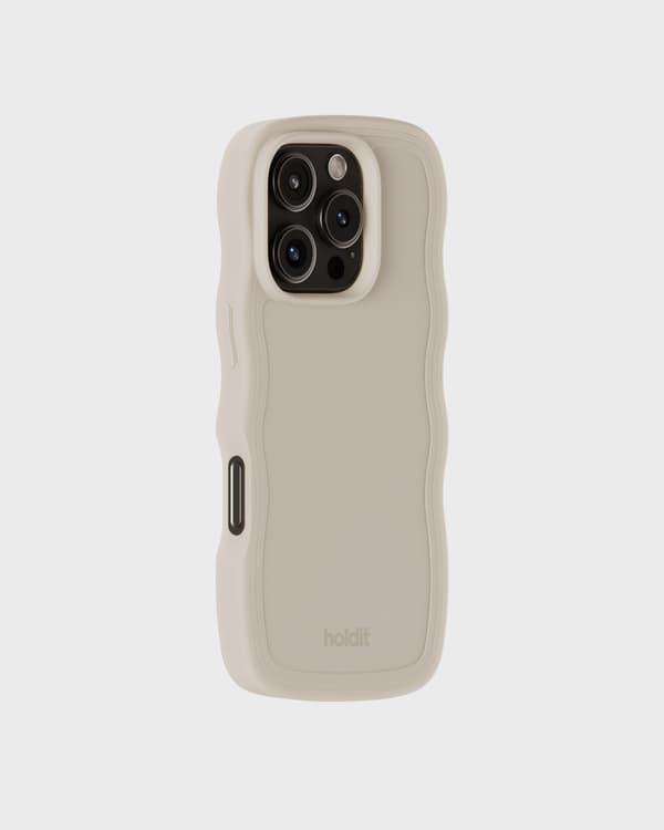 holdit iPhone 16 Pro Max Cover Wavy Light Beige 65