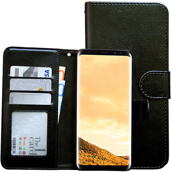Læderpung Kompatibel med Galaxy S9 - Luksuslæder! Brun