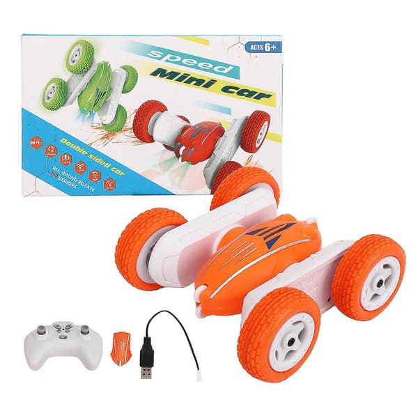RC Stuntbil Dobbeltsidig 360 Rotasjon 2,4 GHz Lys for Barn 6+