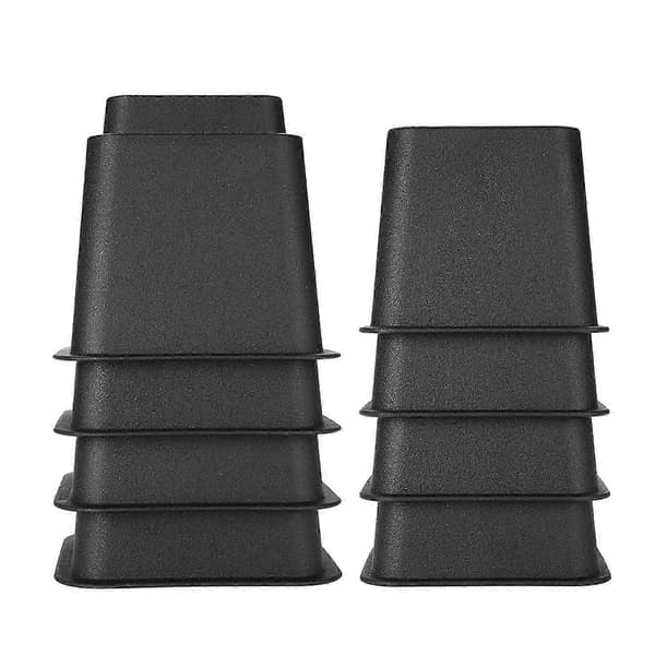 Justerbare møbelheiser for seng, stol, sofa, 4 x 5 og 4 x 3 svart
