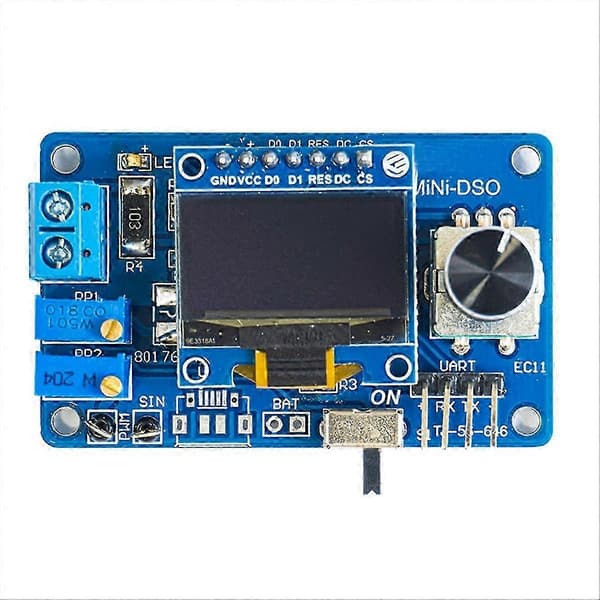 Mini digitalt oscilloskop DIY elektronisk sett STC8K8A MCU 0,96 tommer OLED loddeprosjekt