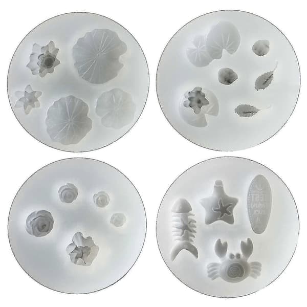 Silikone fiskeflaskeform Lotusbladblad Epoxy Støbning til DIY-dekorationer Gaver