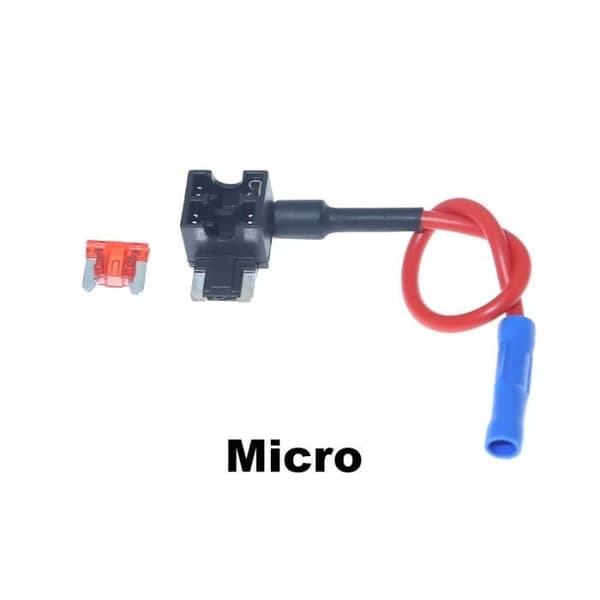 Ford Type 2PCS - Lisäpiirin haaroitusadapteri, 12v sulakepidin, Micro Mini Standard Ford