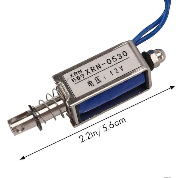6X Solenoid Elektrisk Solenoid Typ Push / Pull 10 mm DC 12 V 2.1 Kg Kraftutgåva 0331