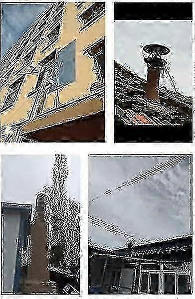Elektrisk skorstensfläkt för grillkåta, eldstad, termokamin, vedugn - 80W