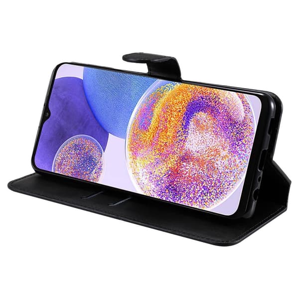 Samsung Galaxy A23 5G Etui Klassisk Læder Sort 70