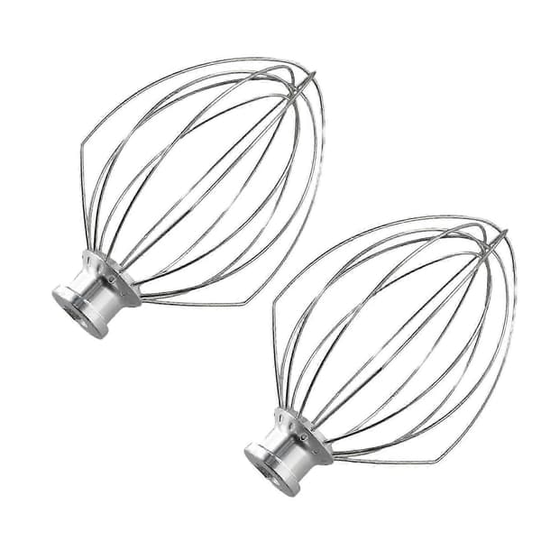 til K5AWW Piskeris Erstatning til KitchenAid 5QT 5K5SS 5KPM5 Mixer til 5 Quart Løftemaskiner Piskeris silver