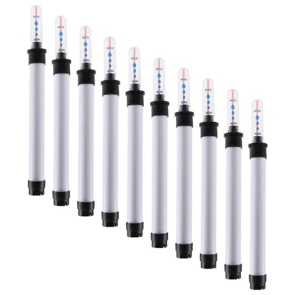 10-pack 20 cm jordfuktighetssensor för växter vattennivåmätare kit White