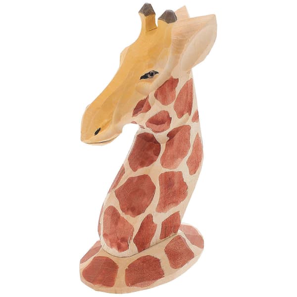 Glasögonställ i giraffdesign i trä för visning