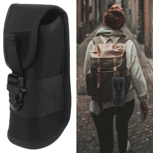 Sort bærbar brilleholder til opbevaring 4 stk. holdbart brilleetui Black 18x9cm