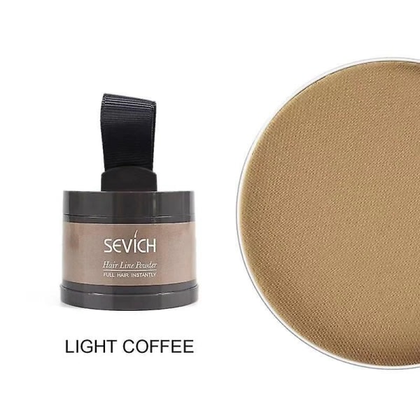 Sevich Waterproof Hair Powder Concealer Root Touch Up Volumizing Cover Up En lätt kaffe Light coffee
