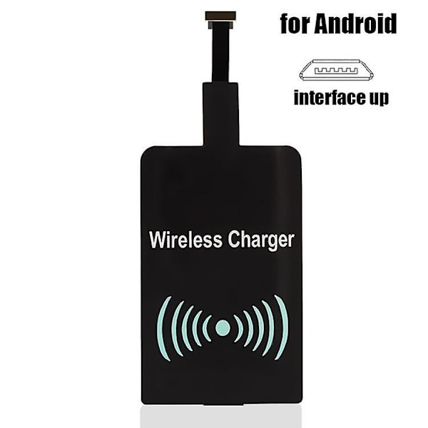 Qi Adapter - Wireless Receiver for Charging to Micro-USB - Black 1