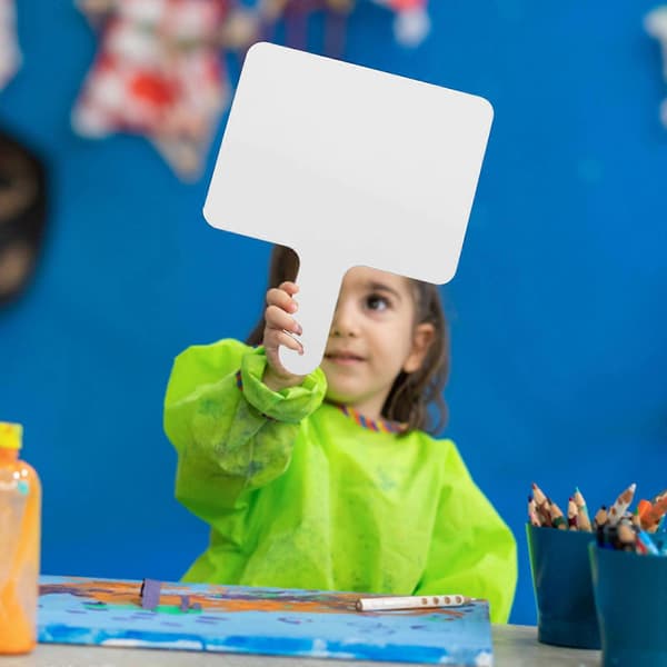 Whiteboard Handhållen Dry Erase Paddle för Studenter 1Set Dubbelsidig