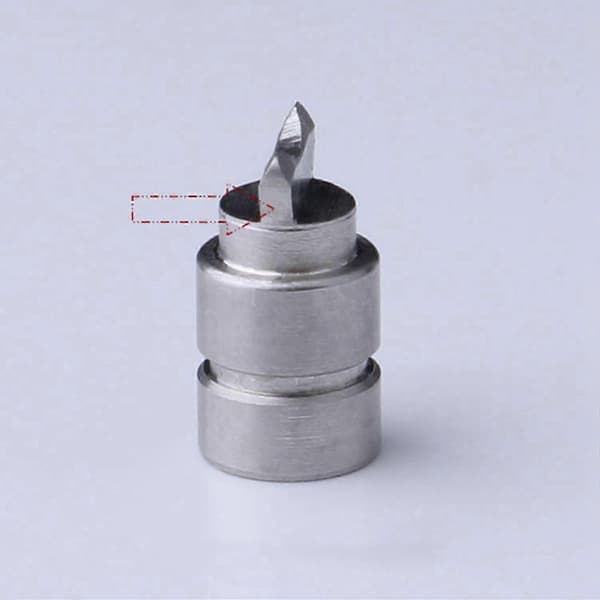 2X Metal Halvmåne Stift Til Abu Water Drop BMAX SMAX PMAX Revo Silver