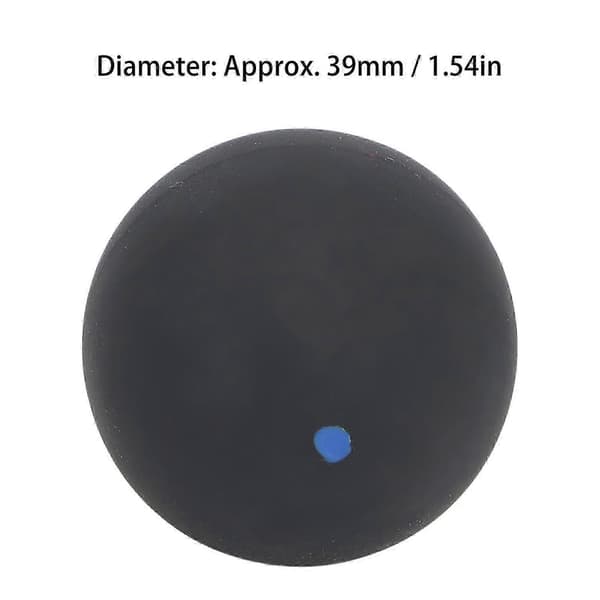 Squashboll 39 mm Enkel Blå Prick Gummi Utmärkt Studs