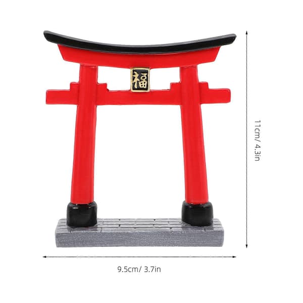 Fisketankpynt Torii-skulptur for akvariedekor i harpiks