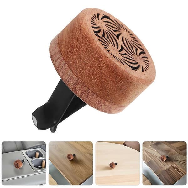 Bil Doftklämma Trä Bil Luftventilklämmor för Aromaterapi 2st Kreativ Design