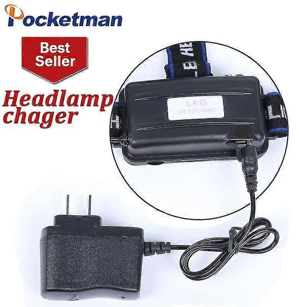 Direkte oplader til pandelampe, kraftfuld oplader til DC 18650 batteri US Plug