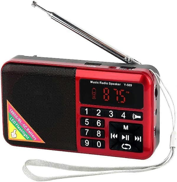 Mini bærbar FM-radio USB