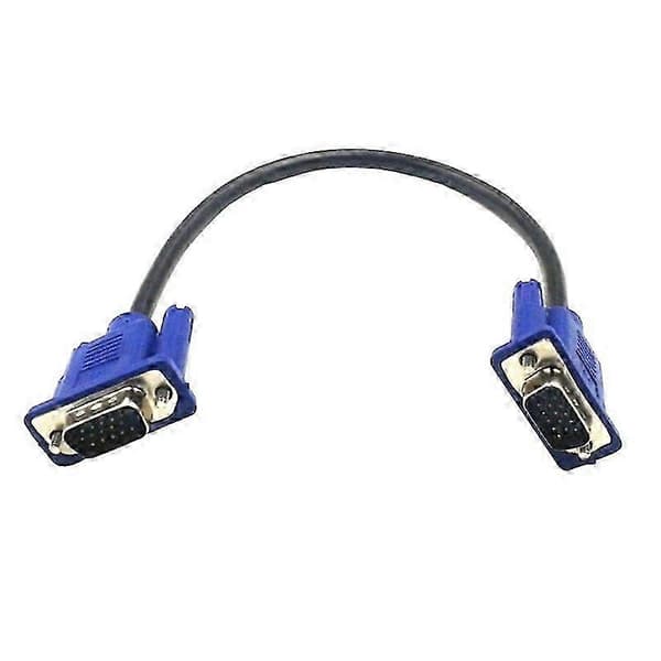 30 cm VGA-forlengelseskabel hann til hann for PC-dataskjermprojektor A