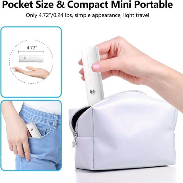 Mini Selfiepinne - OTBACT - Utfällbar påse - Fjärrkontroll ingår - 70cm - 110g