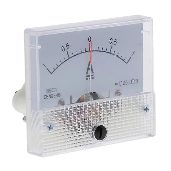 DC Amperemeter Analog Panelmåler Strømmåler 85C1 0-1A Utgave 0131