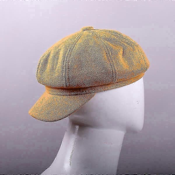 KPop-inspirert Bakerlue for gutter og tenåringer - Gul Cosplay-hatt