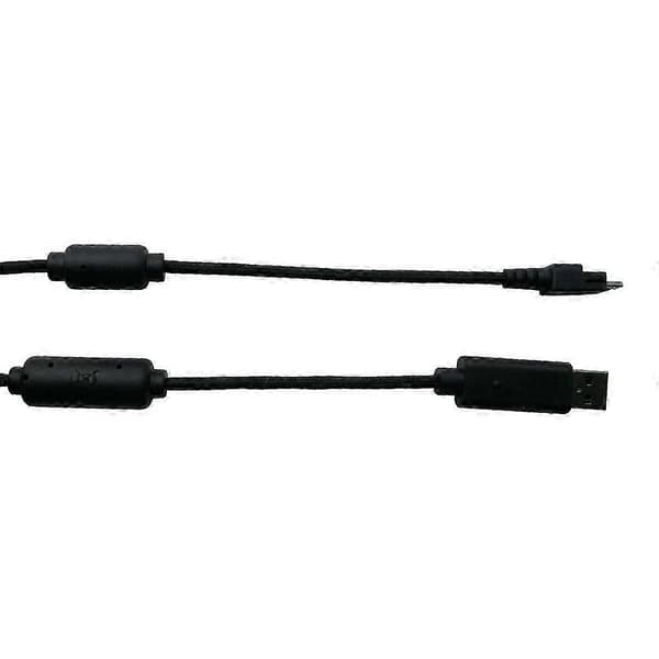 2m nylonflettet USB-kabel til RAIJU Gaming Controller, højhastigheds USB-erstatningskabel Sort SZRH A-M 5 5