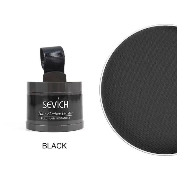 Sevich Waterproof Hair Powder Concealer Root Touch Up Volumizing Cover Up A Black Black