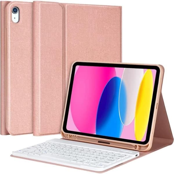 Näppäimistö - iPad - 10. sukupolvi - AZERTY - Irrotettava - Langaton Bluetooth