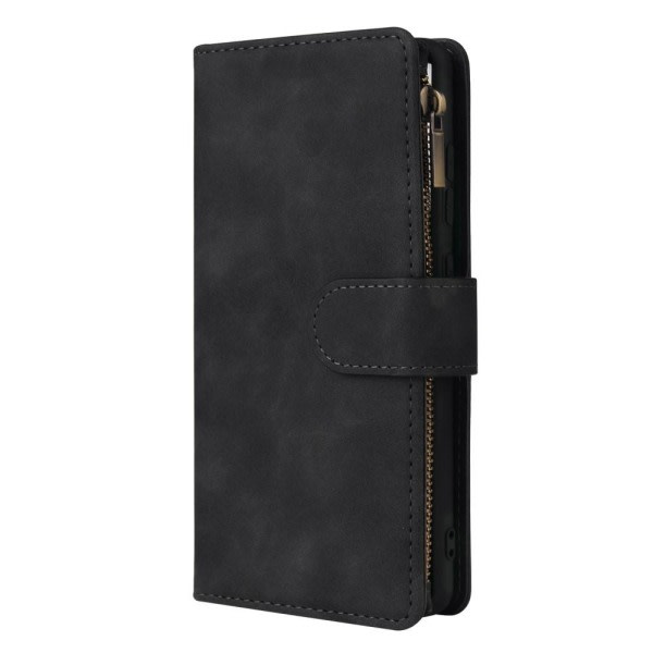 Kompatibel med Samsung Galaxy S20 FE - Multifunktionelt Wallet Case - Sort Sort Sort