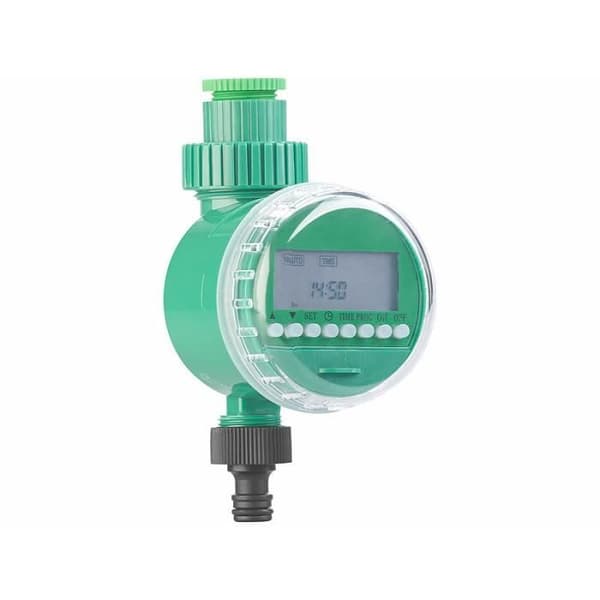 Elektronisk vandingsur - Royal Gardineer - BWC-130 - 16 programmer - LCD-skærm