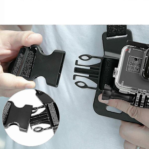 Bröstsele Kroppsremfäste för iPhone Gopro Android