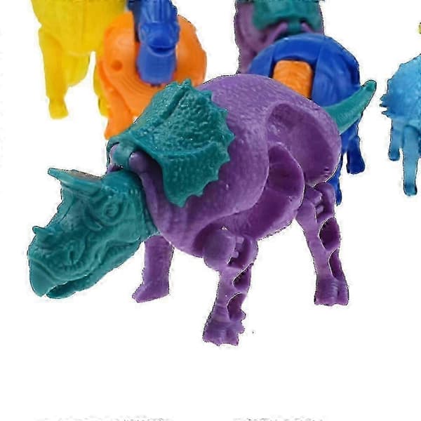 Transformerende Dinosaur Robotleke i Eggform 6.5cm ABS Anime-stil for Barn STEM-læring Bursdag Julegave