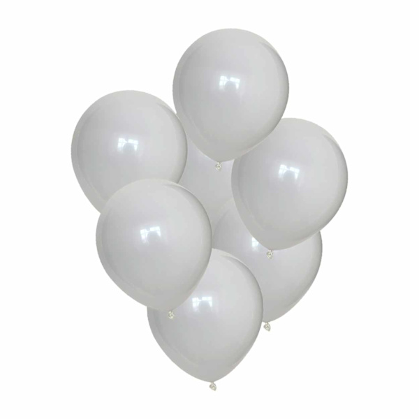 100-pak Hvide Balloner 26cm Latex Fest Fødselsdag hvid white