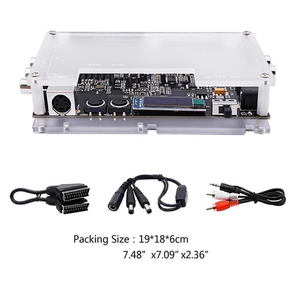 OSSC Add-on Board Linedouble og Smoothing Mode med Komposit & S-video Input