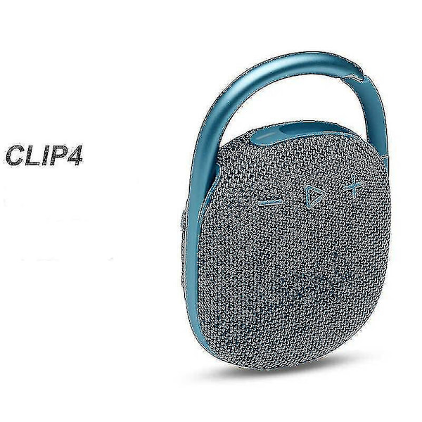 Clip 4 bærbar mini Bluetooth-høyttaler, stor lyd og sterk bass, integrert fjellklatringsspenne, Ip67 vanntett og støvtett, 10 timers avspilling