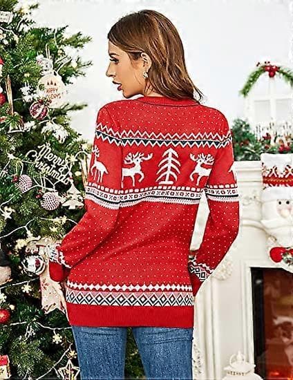 Kvinders grimme julesweater træ