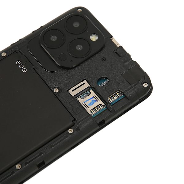 IP13 Pro 4,66 tommer HD-skærm Mobiltelefon Dual SIM Dual Standby Ultratynd Smartphone med Ansigtsgenkendelse RAM 2GB ROM 32GB Sort