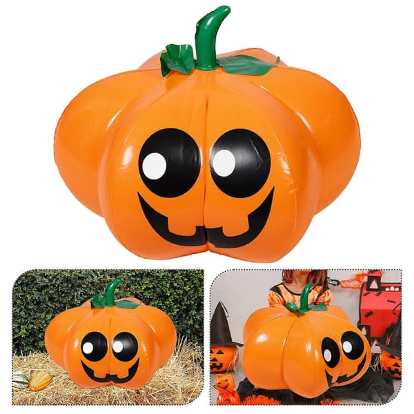 Halloween gresskarpynt oppblåsbart gresskar hengende dekorasjon til fester