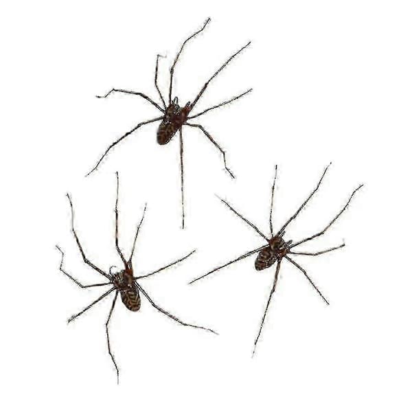 Gigantiske Edderkopp-Ørepynt Halloween Karneval Stud Ørepynt
