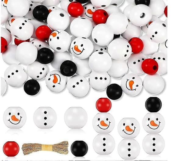 SETT MED 200 STK Jule-snømann-treperler