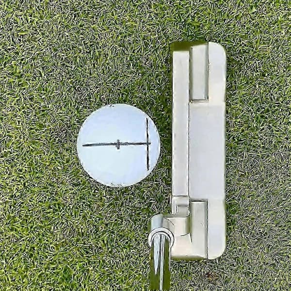 3-pakning golfballforinger med tusj for putting-justering