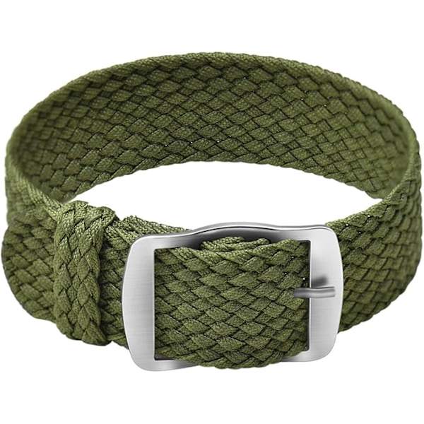 Nylon ur med rustfrit stål spænde unisex Army Green Army Green 16mm