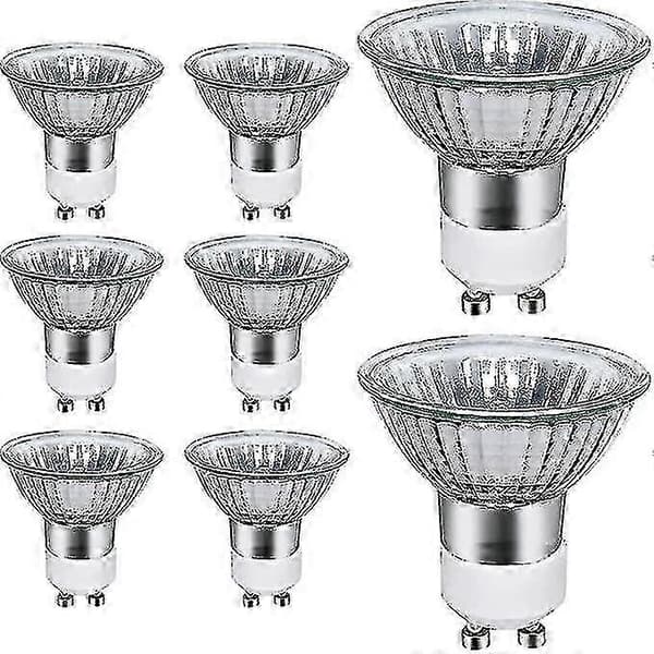 8-pack Gu10 Halogenlampor 50w, 700 Lumen, 3000k Varmvit