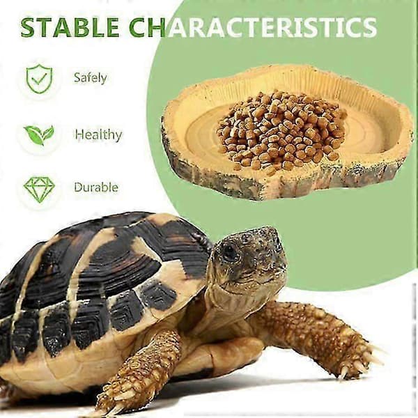 Reptilmatsskål, rund plast 2-pack, dricksskål