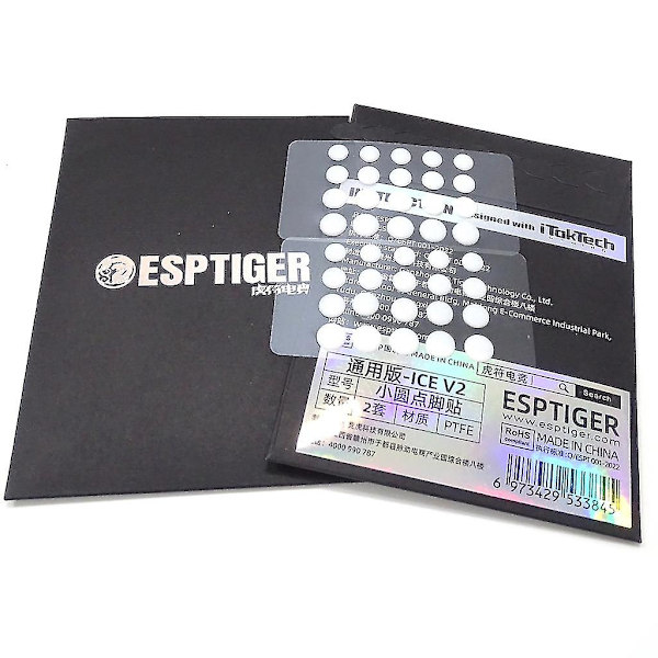Esports Tiger Ice Musefødder DIY Universal Dots Musemåtte Hvid